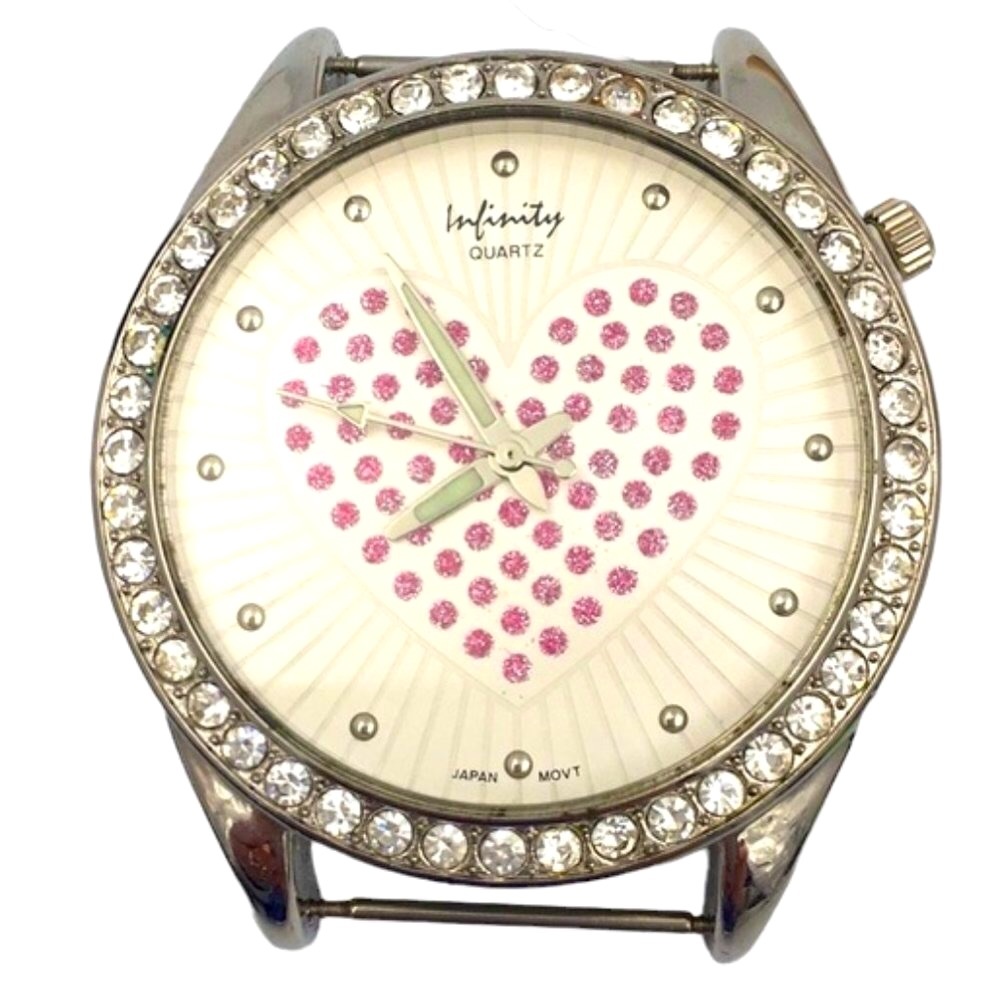 Infinity Art Deco Faux Diamond Face Watch